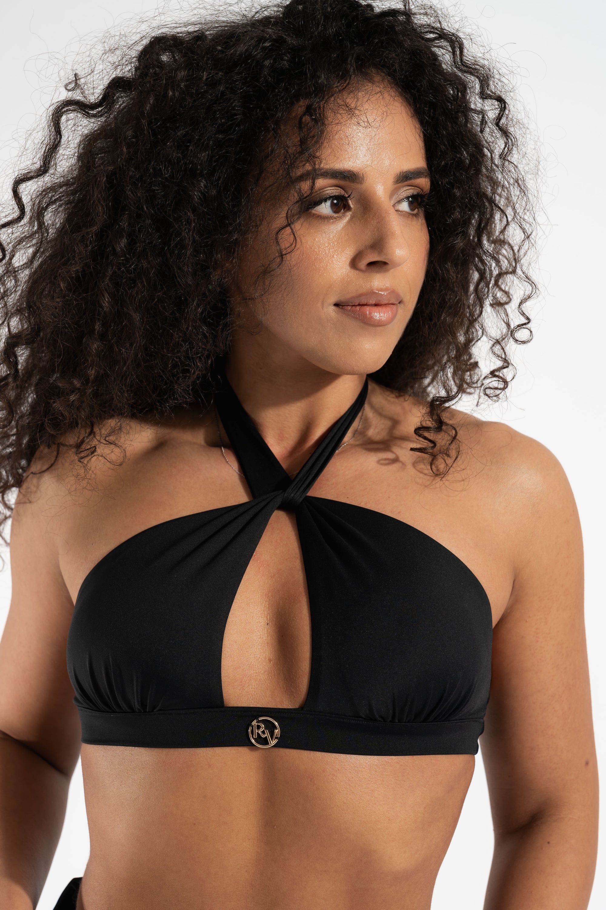 Sutien costum de baie rovaswim cu decolteu si inchidere prin snur